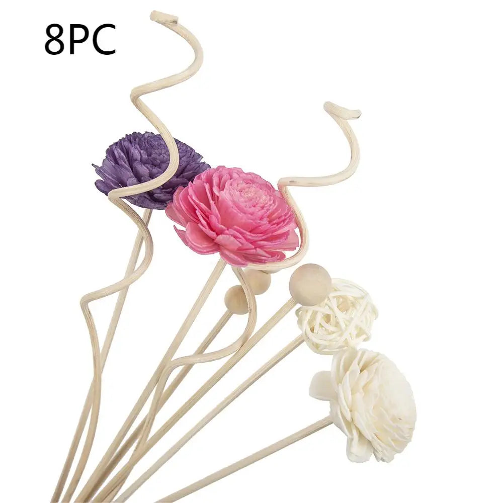 Chrysanthemum Reed Diffuser Sets Artificial Plant Fireless Aroma Vine Combination Desktop Decor Home Fragrance Products