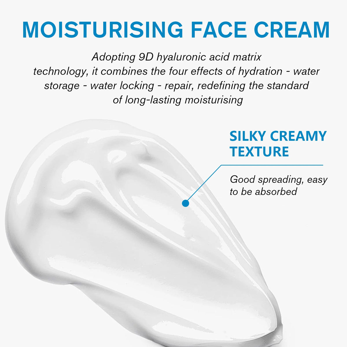 Hyaluronic Acid 9 Cream Complex Vitamin B5 Deep Hydration Anti-Aging Soothes Irritation Accelerates Healing Barrier Repair Care