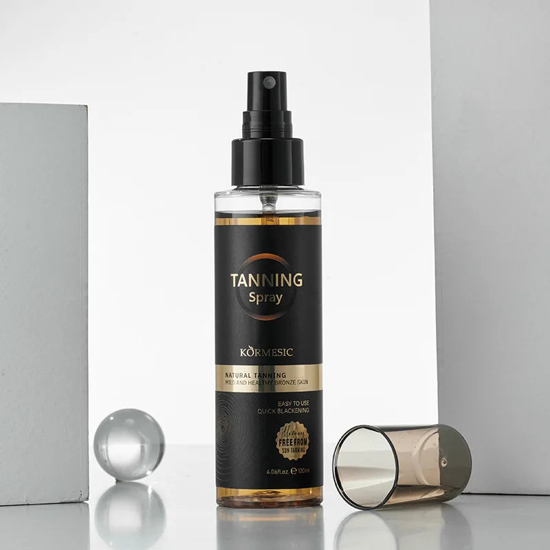 120ml Self-Tanning Spray Evenly Moisturizing, Refreshing and Non-Greasy, Long-Lasting Tanning Effect. Create a More Wild and Confident Makeup Look. Suitable for Outdoor Use and Does Not Require Sunlight. The Perfect Choice fo