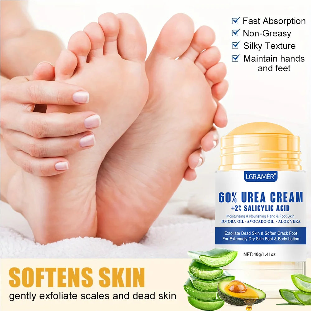 LGRAMER Urea Foot Cream Repairs Dry Skin Deeply Moisturizes and Nourishes The Skin Strengthens The Skin Enhances Its Toughness