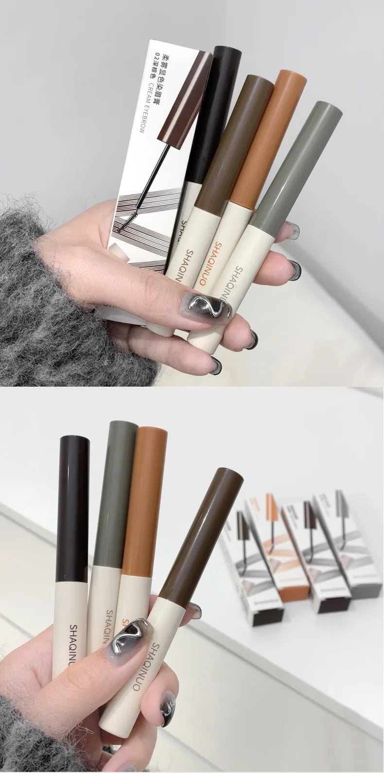 Eyebrow Dye Waterproof Long Lasting Natural Brown Eyebrow Gel Paint Eyebrow Tint Mascara Makeup Brow Enhancer Cream Cosmetics
