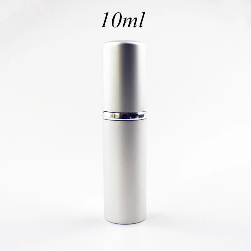 1PC 5ml 10ml Portable Mini Perfume Glass Bottle Travel Aluminum Spray Atomizer Empty Metal Parfume Atomiser Sprayer