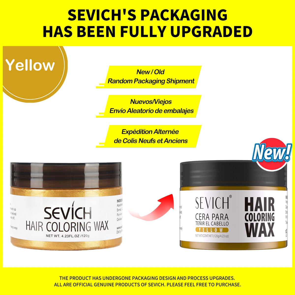 Sevich Hair Color Wax Temporary Hair Colour Cream Long Lasting Hair Dye Cream Unisex One-time Hair Color Gel For Beards Eyebrow