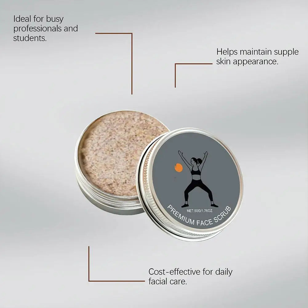 6-in-1 Daily Glow & Moisturize Day Balm, Night Balm & Face Scrub Reduces Acne & Redness, Moisturizing & Repairing Skin Care 50g