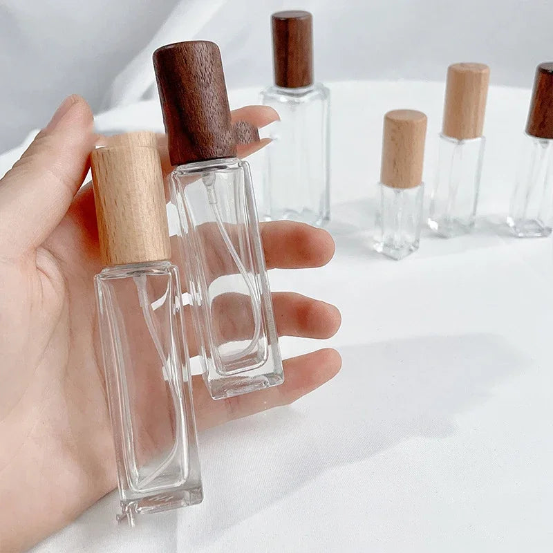 5ml-30ml Beech Lid High Quality Perfume Spray Bottle Empty Glass Parfum Atomizer Travel Cosmetic Bottl Sample Vials Refillable