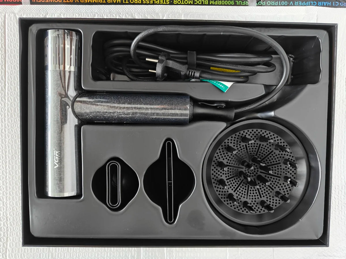 VGR Hair Dryer Professional Hot and Cold Adjustment 110000 RPM Blow Dryer Brushless Motor Hair Styling Blow Dryer Machine V-401