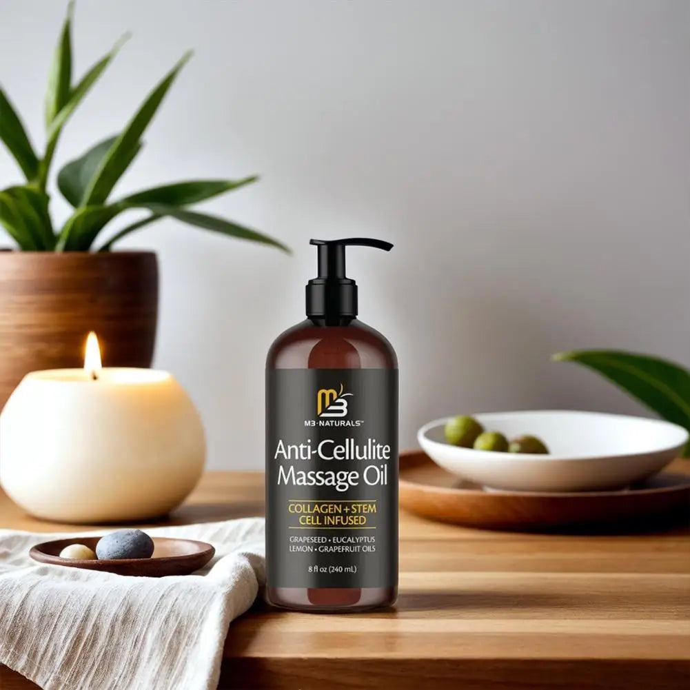 240ml Collagen & Stem Cell Anti-Cellulite Improves Skin Tender And Firm Massage Oil Skin Promotes Cell Longevity