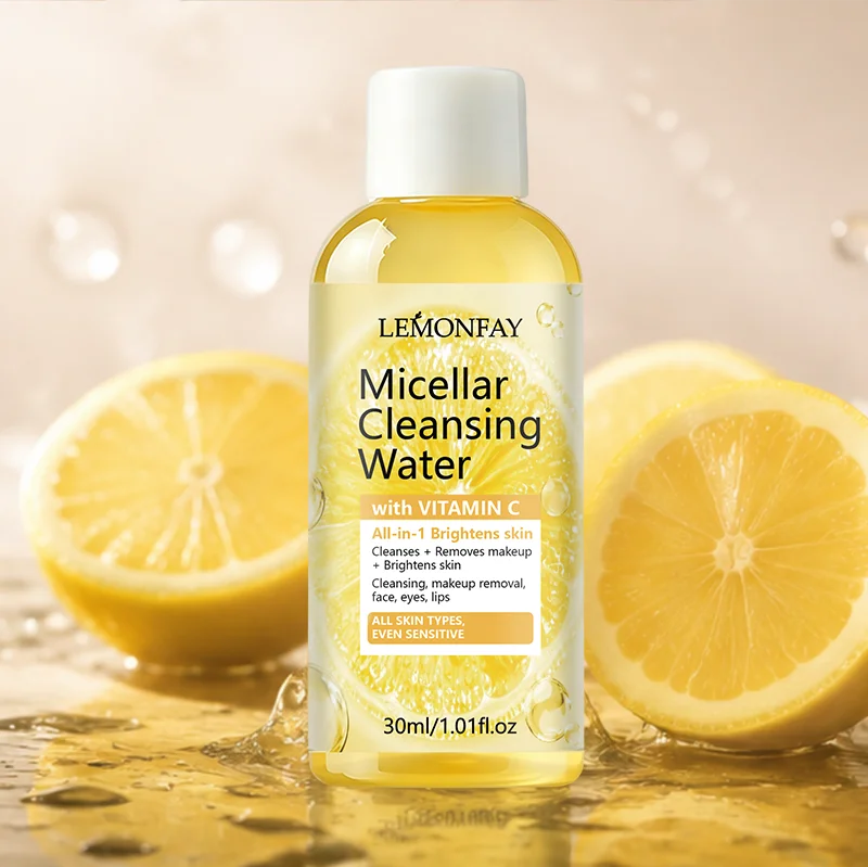 Vitamin C Micellar Cleansing Water Gentle Makeup Remover Brightening Skin Hydrating Facial Cleanser for Sensitive Skin