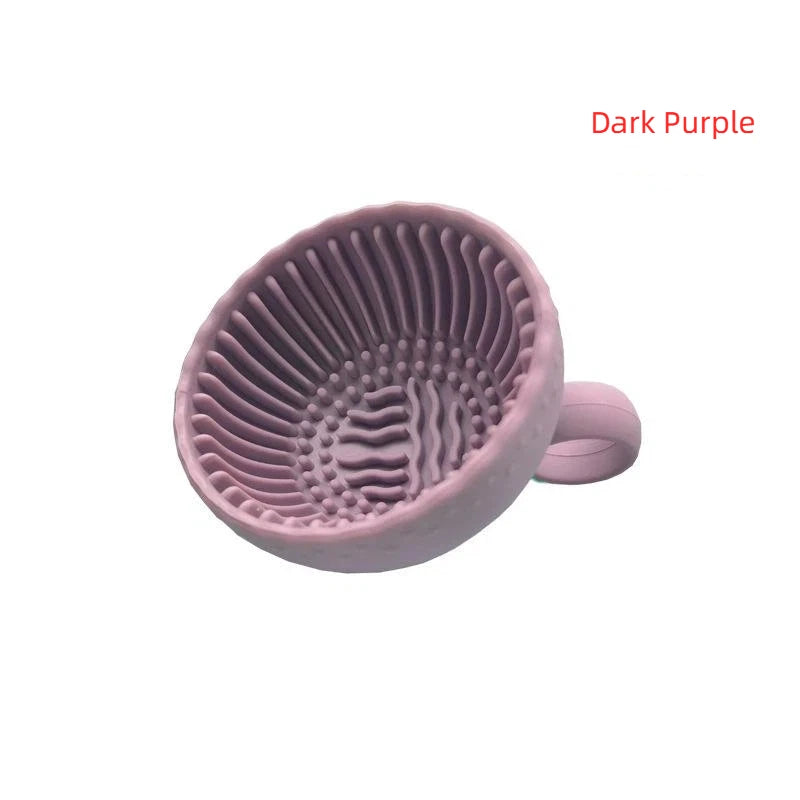 Soft Silicone Makeup Brush Cleaner Folding Powder Puff Cleaning Bowl Eyeshadow Brushes Wash Clean Mat Beauty Tools Scrubber Box