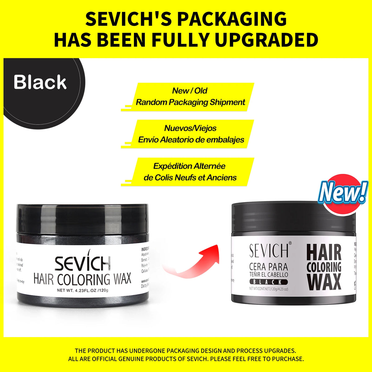 Sevich Hair Color Wax Temporary Hair Colour Cream Long Lasting Hair Dye Cream Unisex One-time Hair Color Gel For Beards Eyebrow