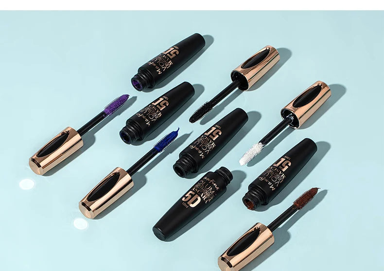 5D Silk Mascara with Big Eyes, Strong and Lasting Black Content and Length, Waterproof and Non-caking, and Prolonged Mascara.