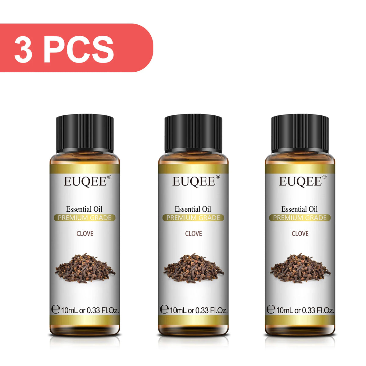 EUQEE 3PCS 10ml Pure Plant Essential Aromatherapy Oils Sandalwood Cedarwood Citronella Cinnamon Aroma for Humidifiers Diffusers