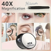 10X/30X//40X Magnifying Mirror, Hand Mirror with Handle, Double Sided Hand Mirror with 30X/1X Magnification Mirror
