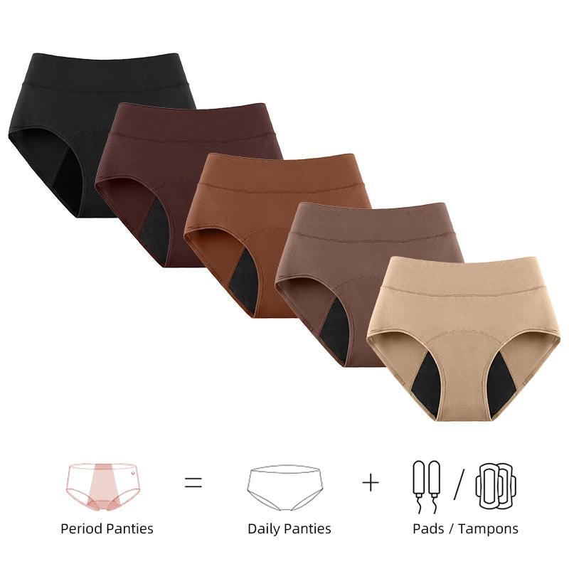 3 Layers Menstrual Panties Absorption Maternity Physiological Incontinence Breathable Briefs Waterproof Period Women Underwear