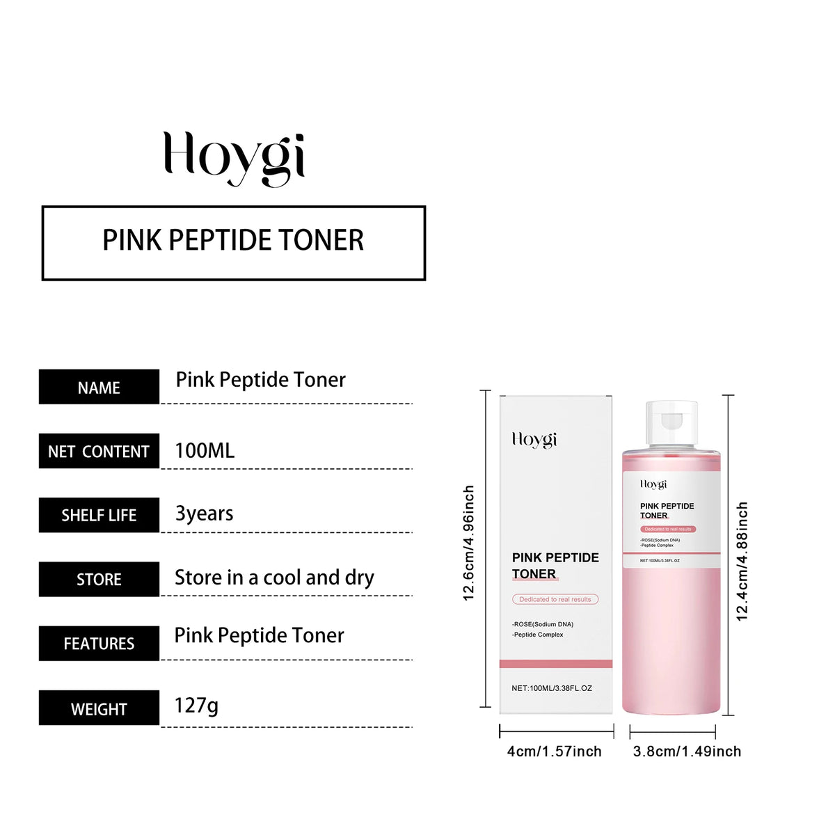 Rose Essence Toner Glowing Skin Soothing Moisturizing Refreshing Conditioning Nourishing Brightening Facial Pink Peptide Toner