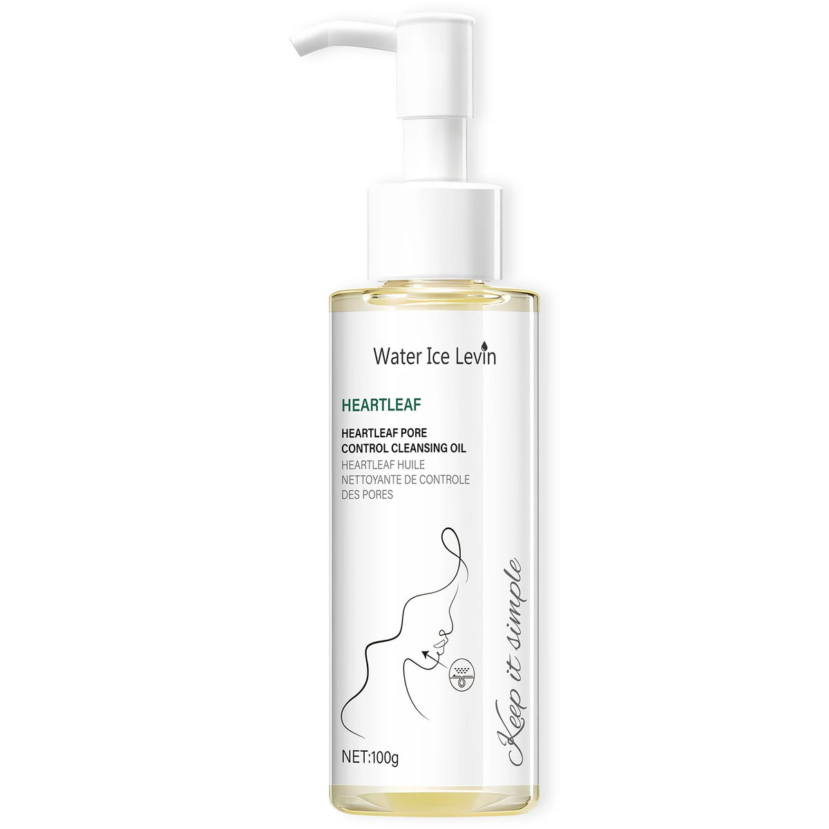 Heartleaf Pore Control Cleansing Oil with Niacinamide - Moisturizing & Protecting Daily Facial Cleanser for Elastic Skin