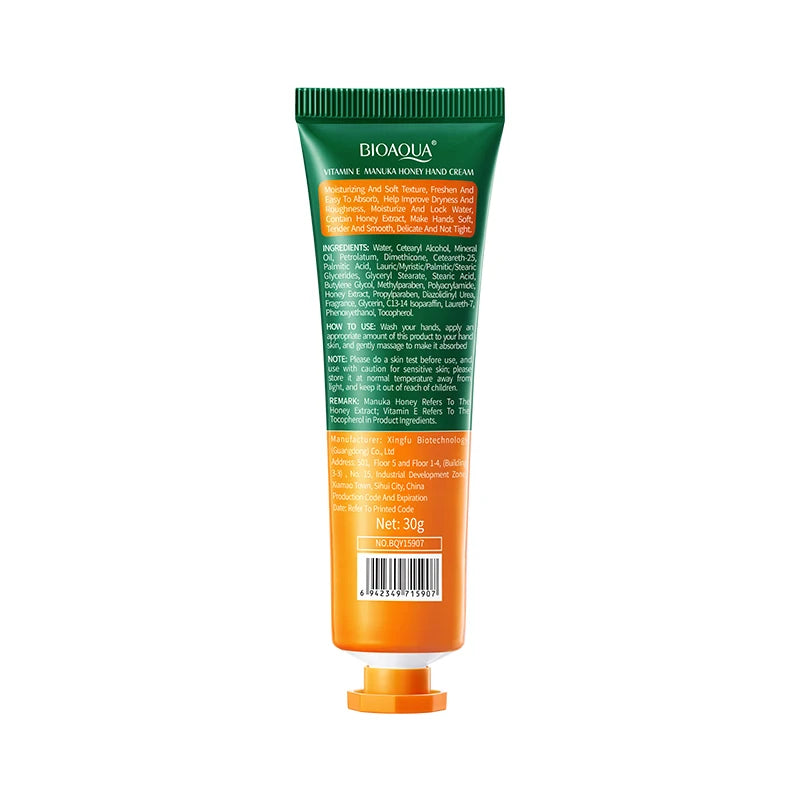 Vitamin E Hand Mask Manuka Honey Nourishing Hydrating Hand Care Film Long-Lasting Moisturizing Soft Smooth Hand Skincare