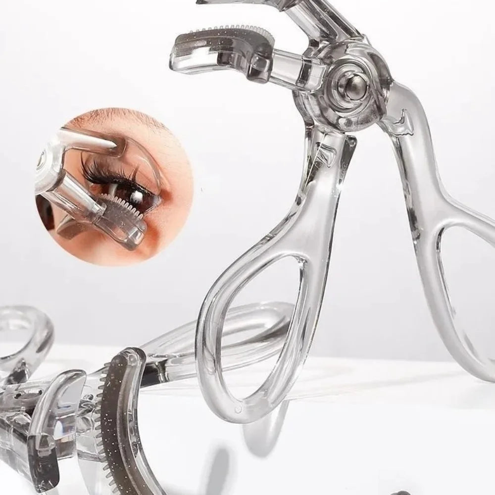 Dual-Type Eyelash Curler with Comb Long-lasting eyelash curler Wide Partial Clip Options Waterproof Natural Curl eye makeup tool