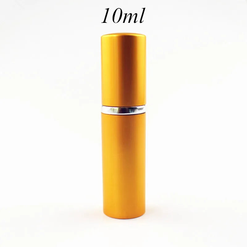 1PC 5ml 10ml Portable Mini Perfume Glass Bottle Travel Aluminum Spray Atomizer Empty Metal Parfume Atomiser Sprayer