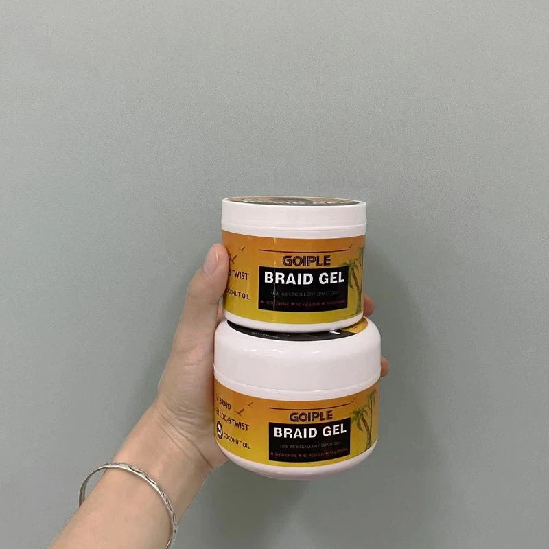 Braiding Gel Strong Hold Neat Braid Gel Hair Braid Gel for Braids Hair Mousse for Braids Styling Product Braid Mousse