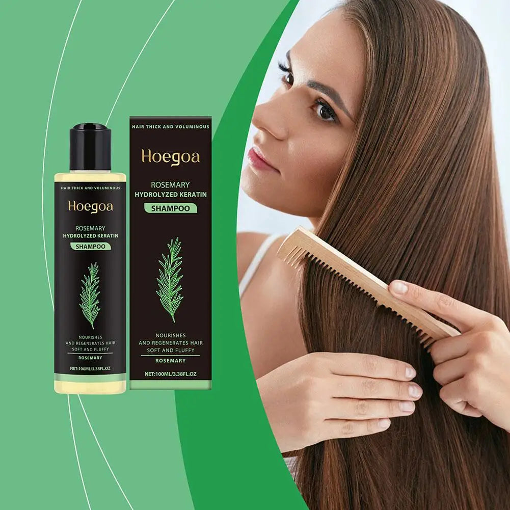 Natural Rosemary Hair Shampoo 100ML Reduce Hair Loss Clean Dandruff Nourish Moisturize Scalp Hair Care Product 1pc