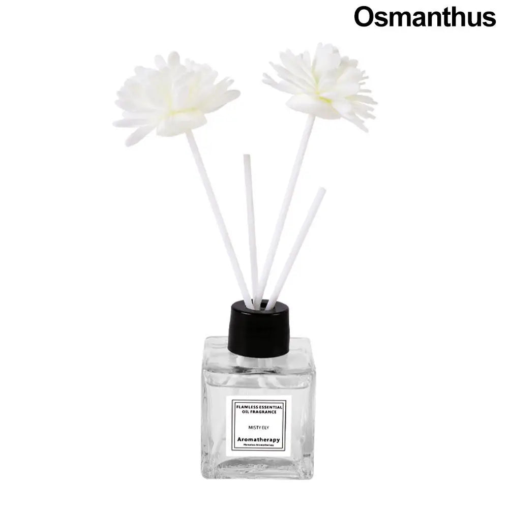 50ml Natural Essential Oil Air Freshener Flameless Home Fragrance Aromatherapy Oil with Reed Diffuser Stick Liquid Air Freshener