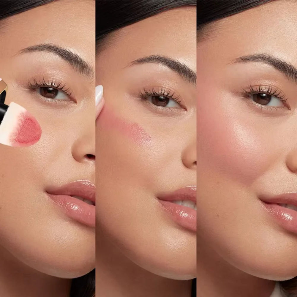 TVLV Velvet Liquid Blush Matte Sponge Head Blusher Natural Lasting Brighten Facial Contour Blush Tint Makeup