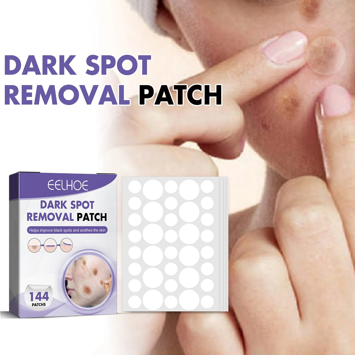 Dark Spot Correcting Patches Freckles Remover Brightening Fade Fade Dark Spots Lightening Melasma Facial Invisible Care Stickers