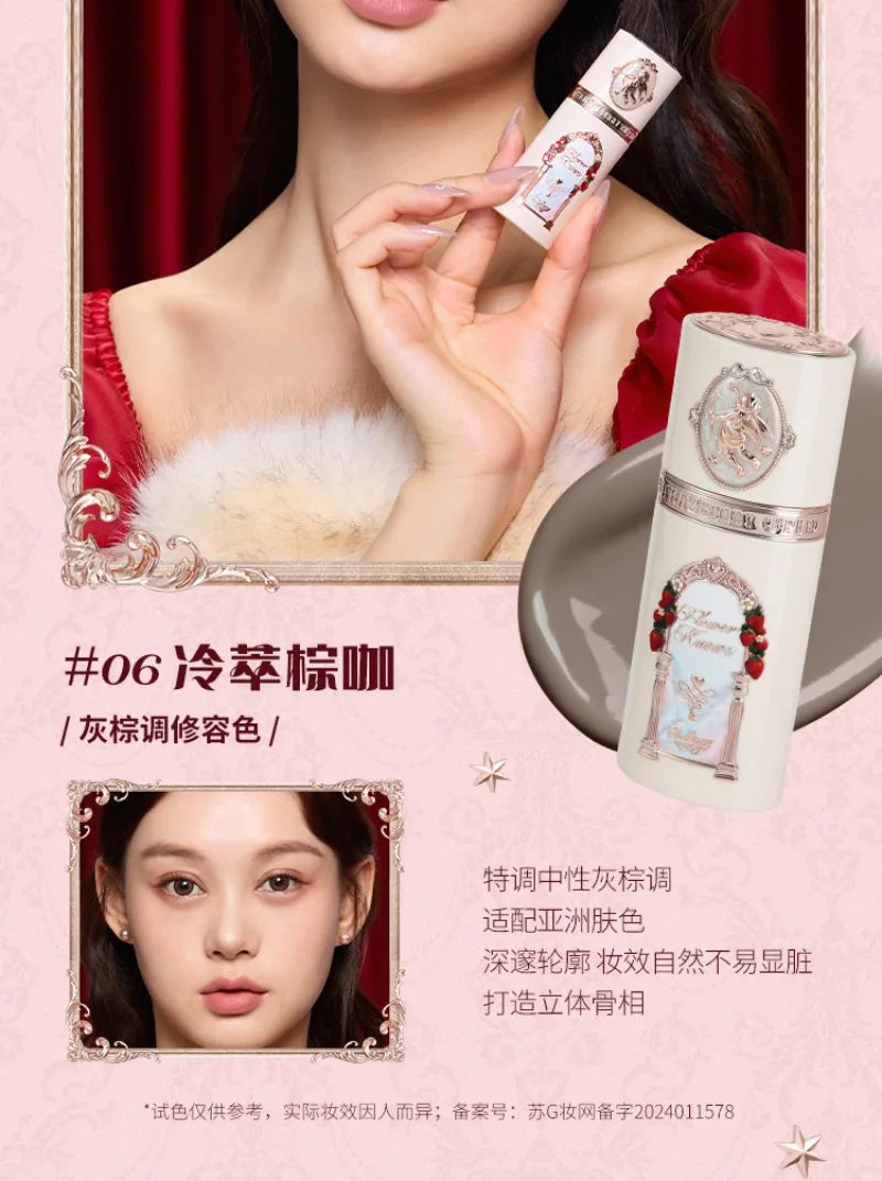 Flower Knows Strawberry Cupid Collection Liquid Blush Makeup for Cheeks Matte Finish Face Blushes Cream For Healthy Natural