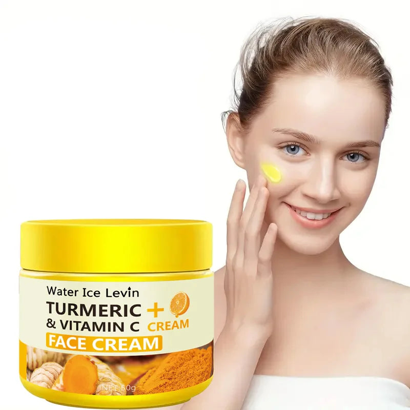 Turmeric Vitamin C Anti-Aging Cream Moisturizing Anti-Wrinkle Collagen Hyaluronic Acid Cream Skin Care Cosmetics 50g