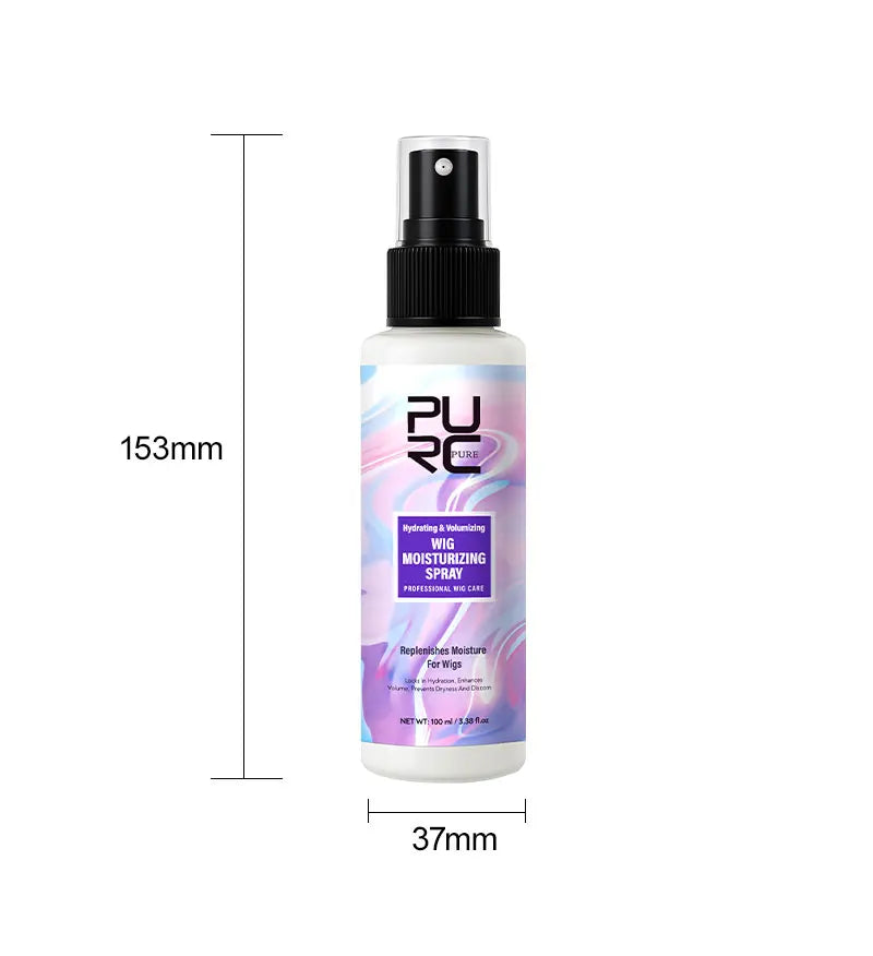 PURC Wig Leave-In Hair Conditioner Spray Moisturizing Keratin Smoothing Repair Frizz Damaged Hair Care 100ml/3.38 fl.oz