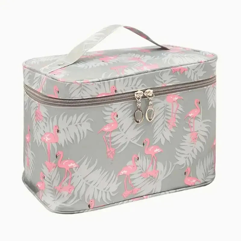 Large-capacity Makeup Bag with Multiple Compartments, Home and Travel Organizer for Toiletries and Cosmetics