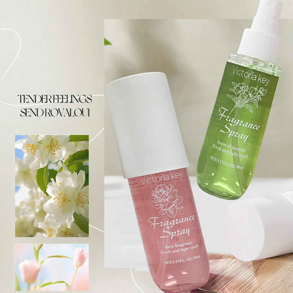 1pcs 90ml Alcohol Free Fragrance Spray Fragrance Of Flowers Scented Air Freshener Apply To Clothing Home Long-Lasting Deodoran