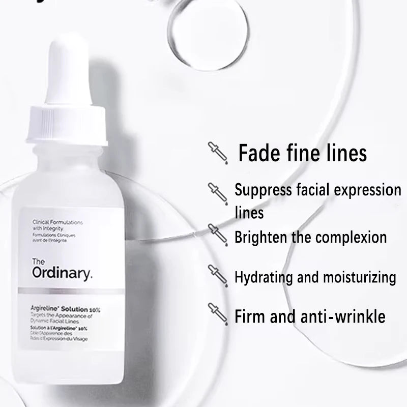 Argireline Solution 10% for Reducing Fine Lines Facial Lifting and Firming Essence Anti-wrinkle Fade Wrinkles and Forehead Lines