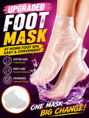 100 Pcs Disposable Foot Mask Socks Transparent Waterproof Foot Covers for Beauty Care Home Spa Use