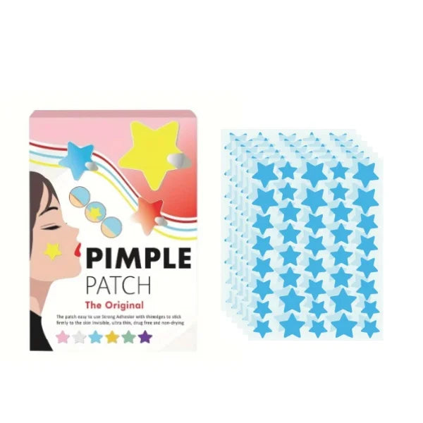 40 pieces of multi-color star acne patches, facial acne patches, concealer acne patches, and pimples patches, ultra-thin.