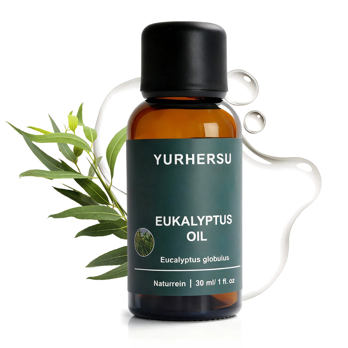 100% Pure Natural Eucalyptus Oil for Diffuser, Relaxation, Cold Relief, Skin & Hair Care, 30ml Bottle