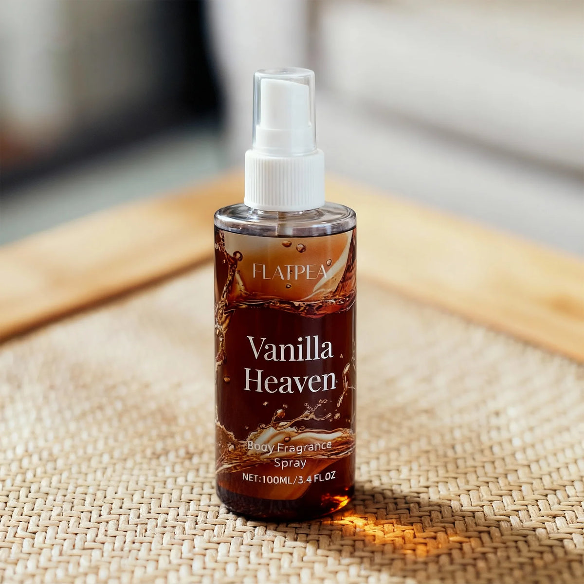 1pc 100ml Portable Vanilla Caramel Food Fragrance Room Spray, Air Freshener，Recommended Gift, Christmas