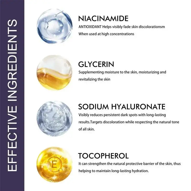 Powerful Dark Spots Remover Freckle Whitening Serum Melanin Correcting Anti Pigmentation Brighten Korean Day Night Facial Care