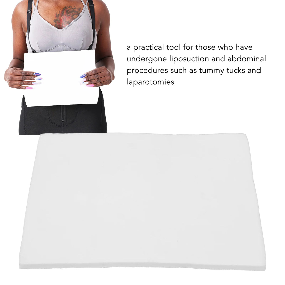 Post Surgery Board Lipo Foam Board Extra Thick Super Soft Post Surgery Liposuction Waist Belly Wrap Board For Arms Chin Abdomen