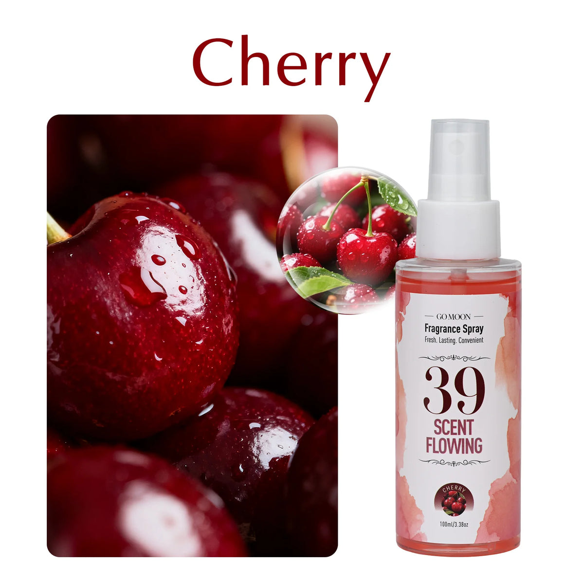 100ml/3.38oz, 10 Scents Fragrance Spray, Quickly Remove Odors, Long Lasting Fragrance, Air Fresh, Suitable for Home, Car, Gifts