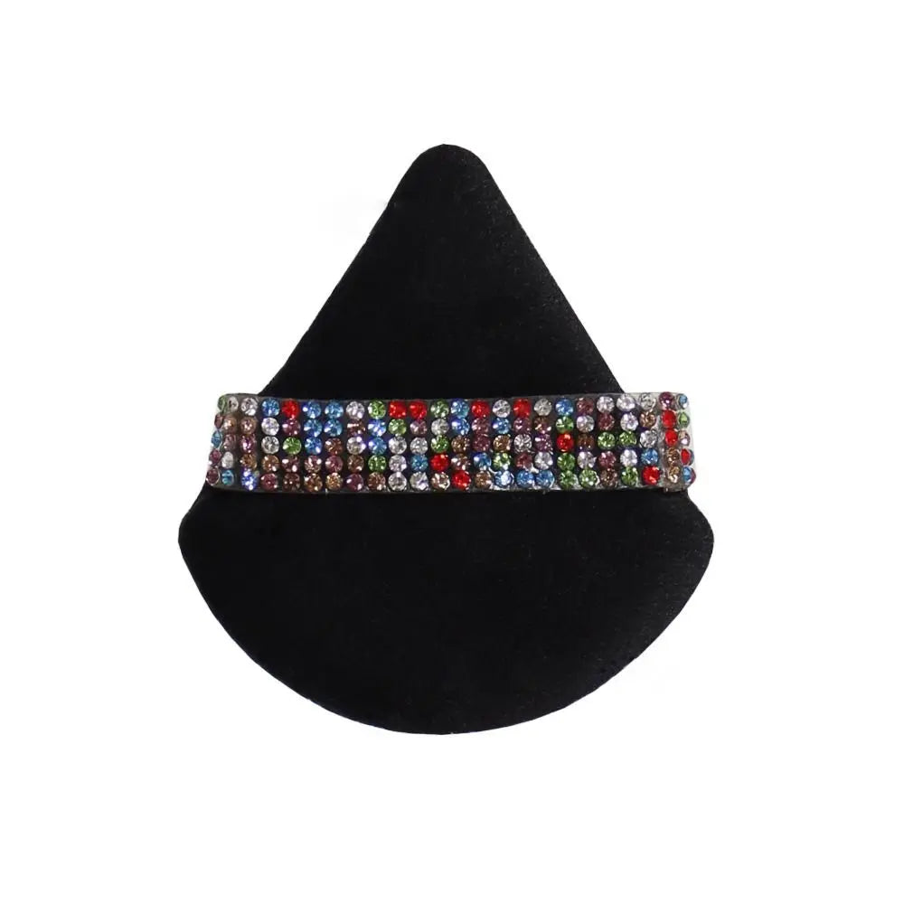 Diamond Triangle Powder Puff Sponge Velvet Triangle Powder Puff Facial Beauty Soft Smooth Face Makeup Tool Makeup Sponge