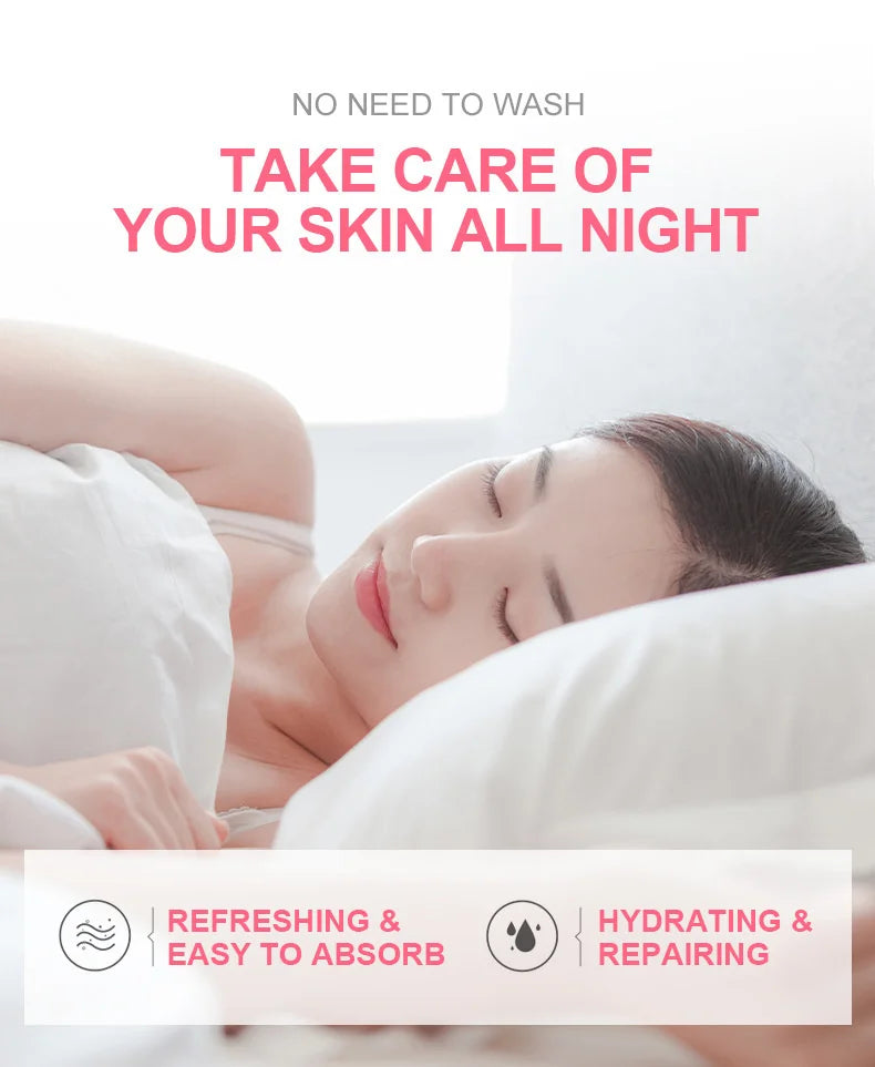 LAIKOU 7pcs Moisturizing Facial Mask Anti Wrinkle Firming Hydrating Sleeping Face Masks Face Mask Beauty Korean Skin Care