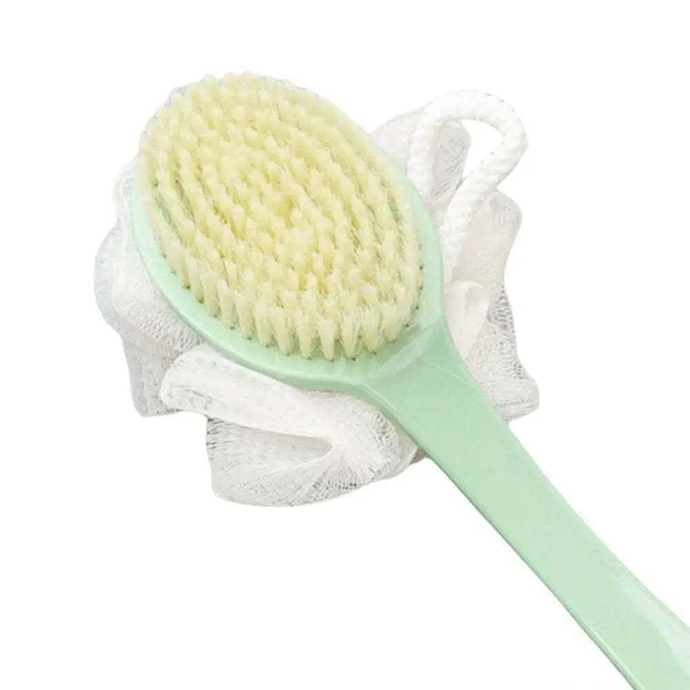 Gentle Long Spa Handle Shower Body Brush Back Scrubber Anti Slip with Hanging Hole for Body
