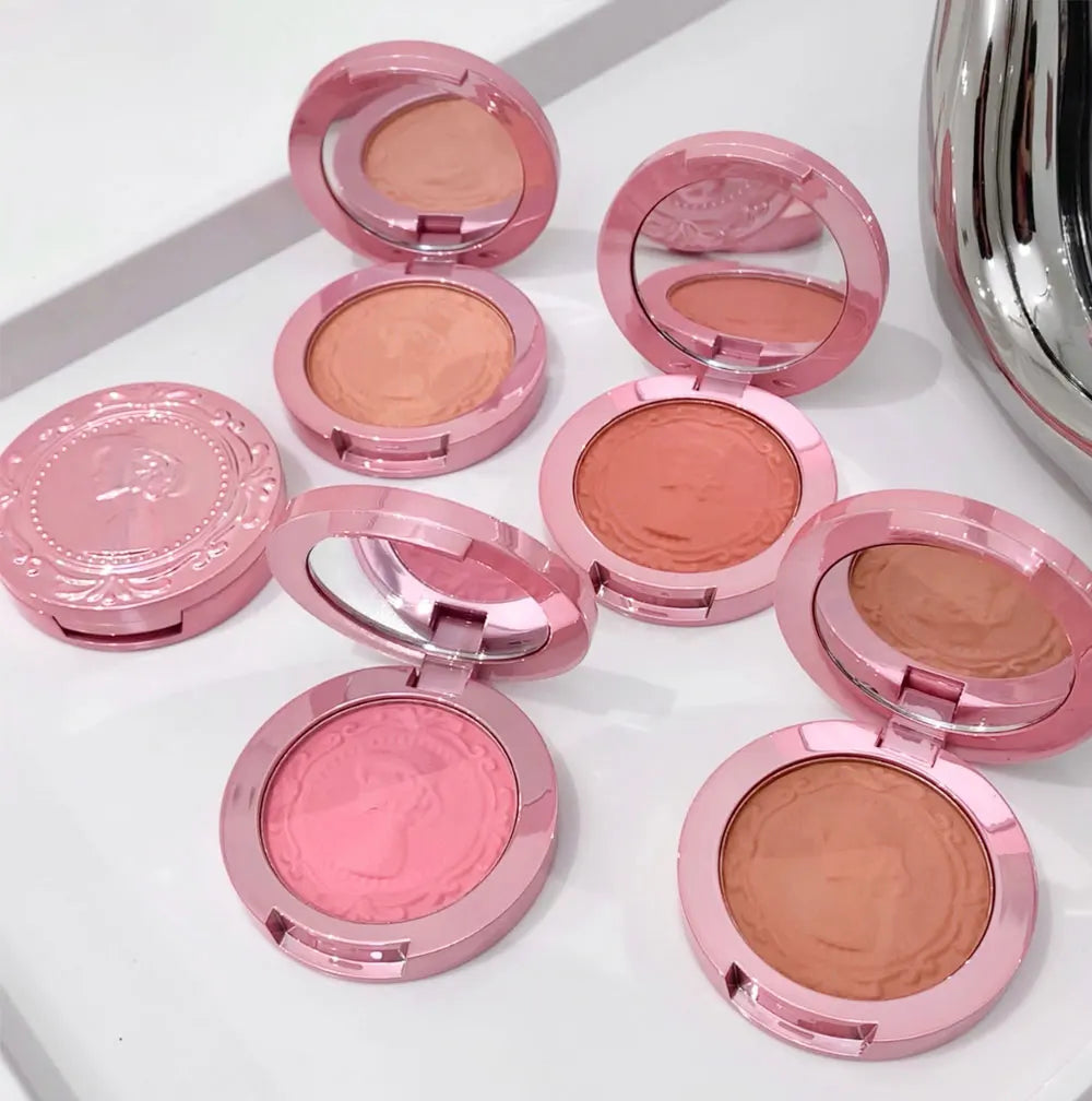 Three dimensional relief mist Color blush natural tender delicate hold makeup low saturation female blush cream