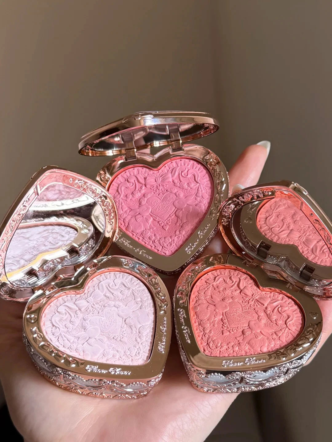 Flower Knows Bunny Garden Embossed Blush Soft Matte Long Lasting Natural Glow Waterproof Buildable Cheek Powder Vegan Makeup