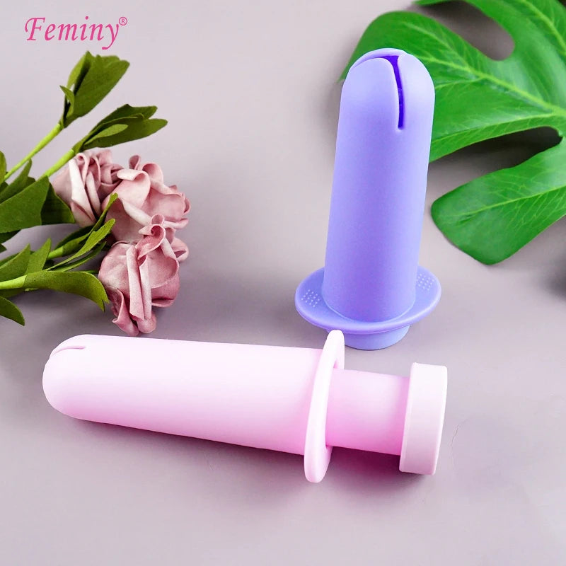 Disc/Cup Applicator Reusable Portable Medical Plastic Grade Booster Personal Hygiene Product Tampon Applicator