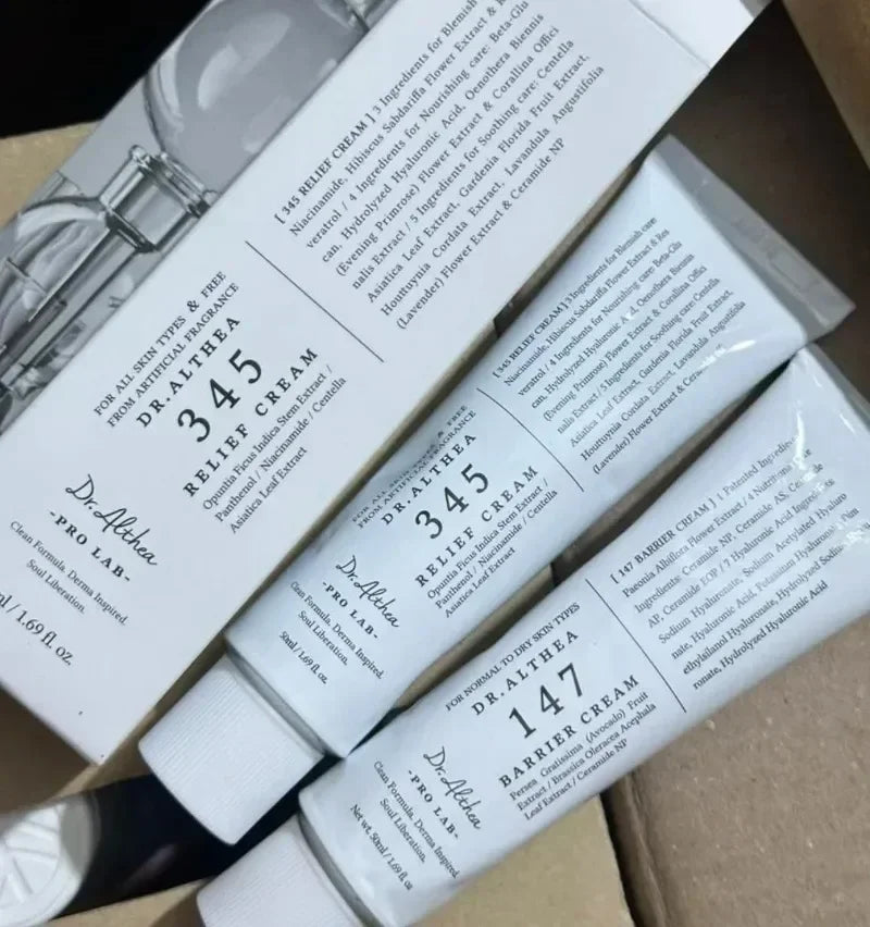 Dr.Althea 147 Barrier Cream 345 Relief Cream Korean Original Facial Collagen Moisturizer Centella Asiatiea Hyaluronle Acid Cream