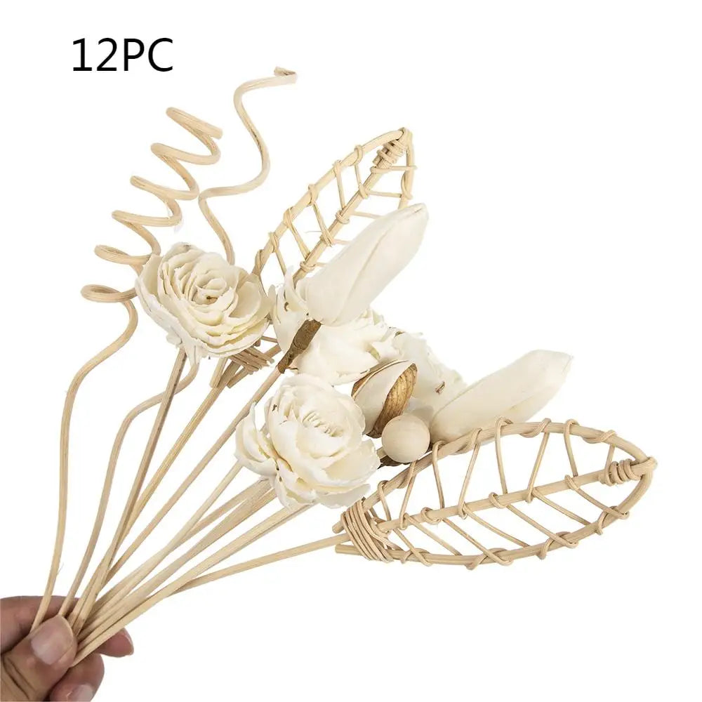 Chrysanthemum Reed Diffuser Sets Artificial Plant Fireless Aroma Vine Combination Desktop Decor Home Fragrance Products