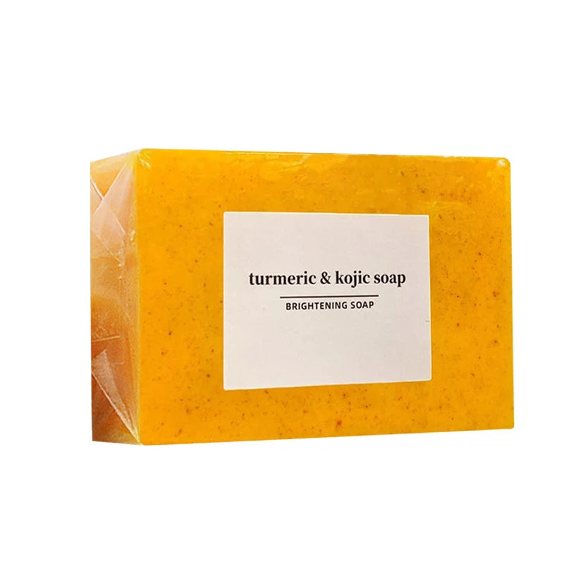 1/2/4/6Pcs Turmeric Kojic Acid Handmade Soap Scrub for Exfoliation, Moisturizing, Deep Cleansing, Spot Removal, Acne Removal